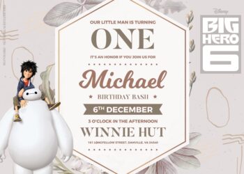 8+ Grow Big With Big Hero Birthday Invitation Templates Title