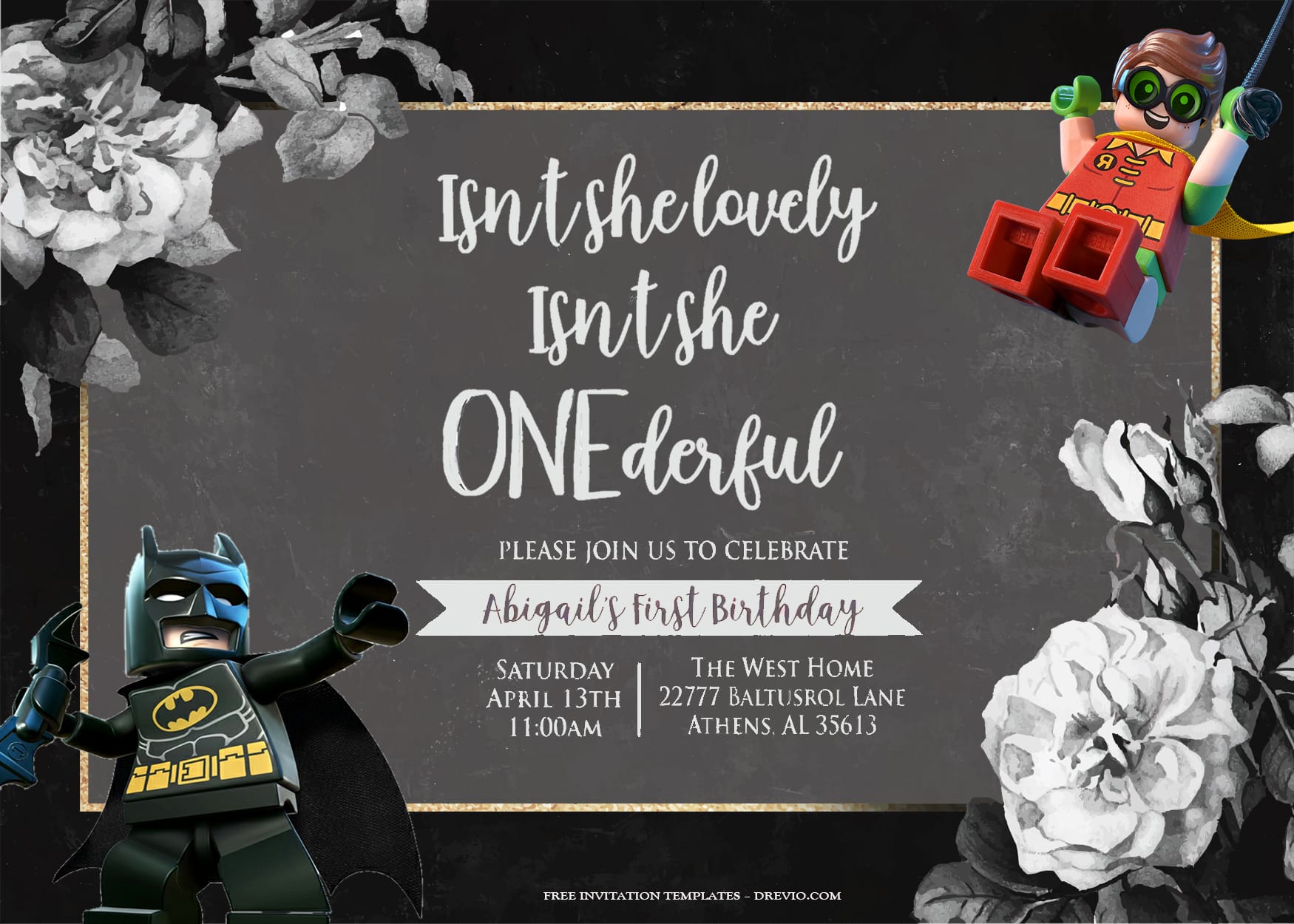 8+ Lego Batman Bring Out Justice Birthday Invitation Templates