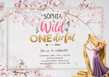 8+ Tangled All Over Flowers Birthday Invitation Templates Title