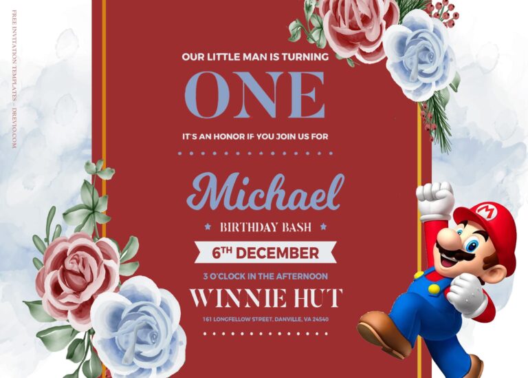 9+ Adventure With Mario Birthday Invitation Templates Title