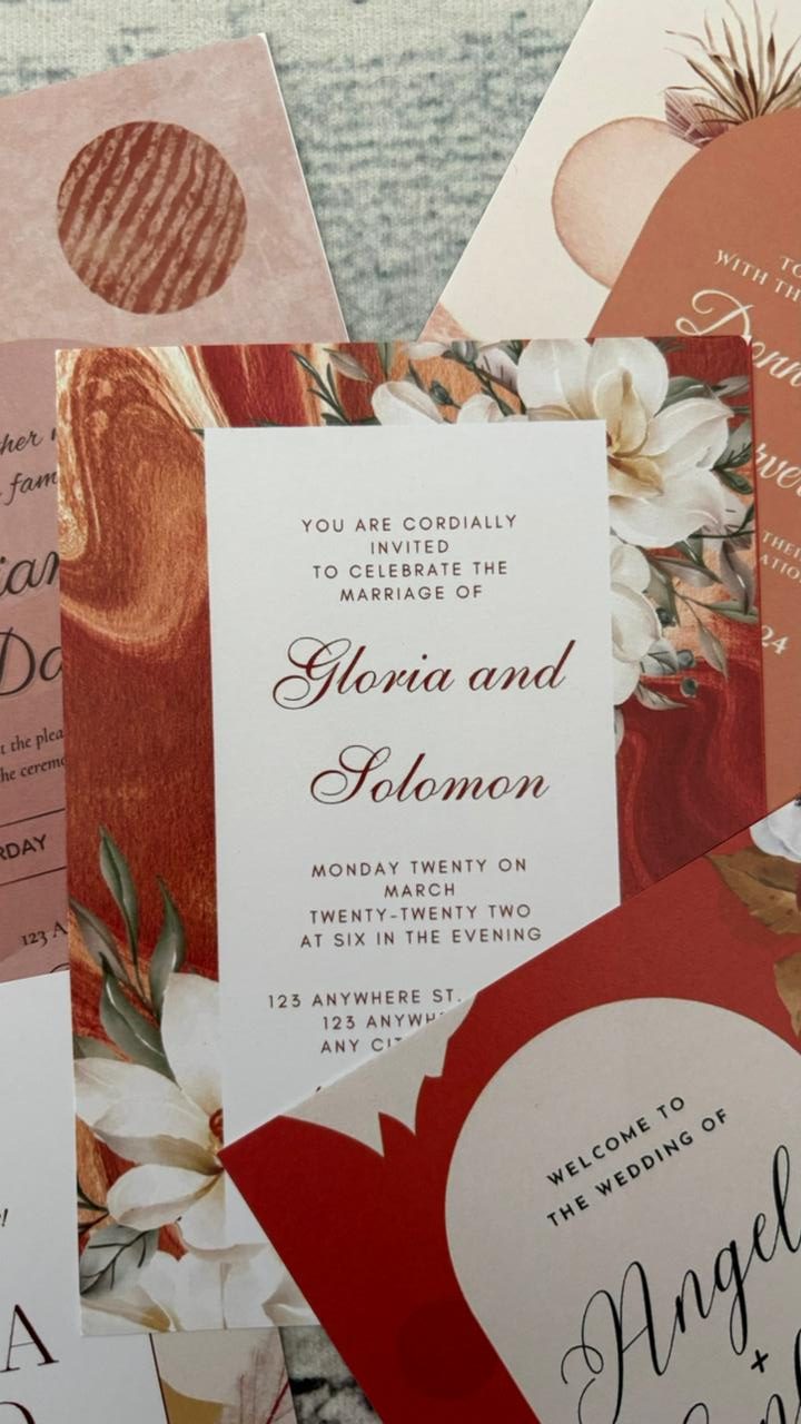 Boho Wedding Invitation Templates