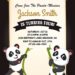 10+ Cute Party Like A Panda Birthday Invitation Templates