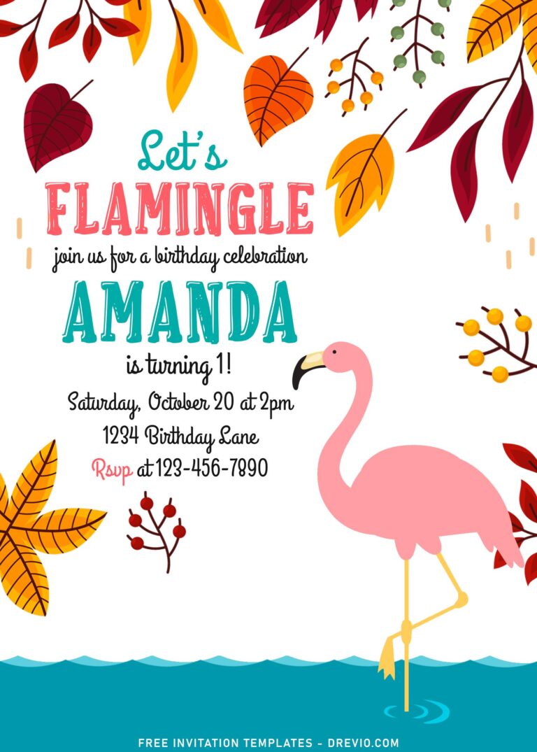 10+ Let's Flamingle Summer Birthday Invitation Templates