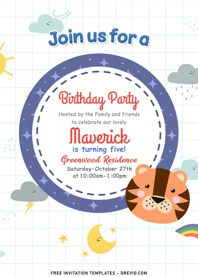 11+ Birthday Invitation Templates With Adorable Party Animals