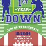 11+ Kick Off Football First Birthday Invitation Templates For Boys