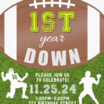 7+ First Touchdown Football Themed 1st Birthday Invitation Templates