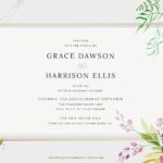 7+ Lovely Peony Bouquet Floral Wedding Invitation Templates
