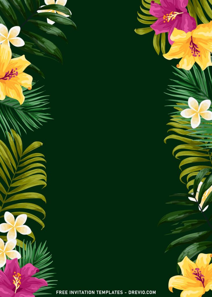 7 Modern Boho Beach Greenery Themed Wedding Invitation Templates