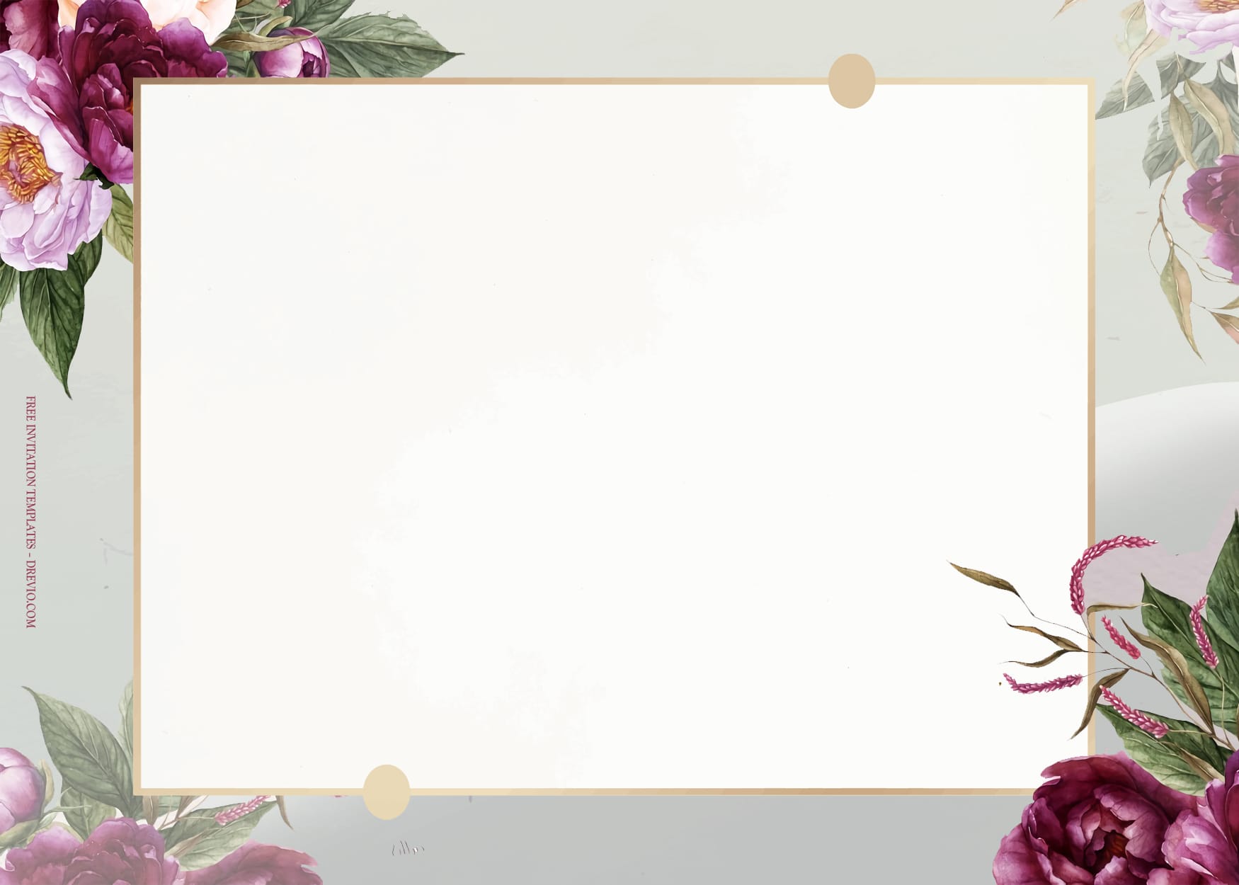 8+ Maroon Bordeaux Beauty Floral Wedding Invitation Templates Type One