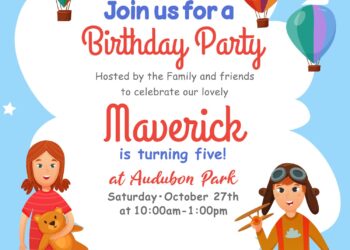 8+ Delightful Playing Kids Birthday Invitation Templates