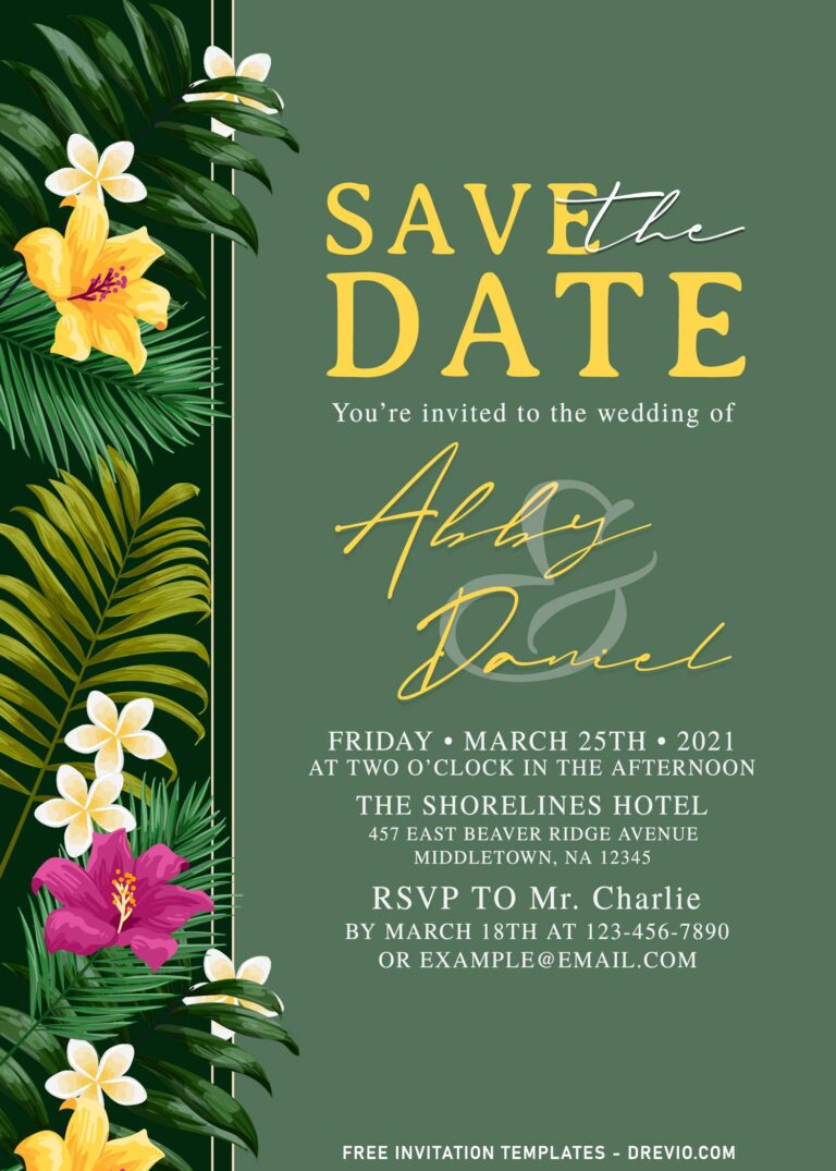 8+ Hawaiian Luau Tropical Birthday Invitation Templates
