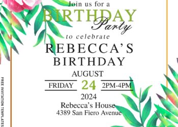 8+ Mixed Greenery Wedding Invitation Templates