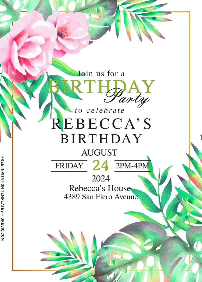 8+ Mixed Greenery Wedding Invitation Templates