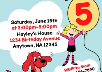10+ Clifford The Big Red Dog Birthday Invitation Templates