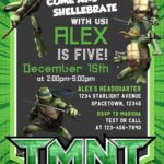 10+ Furious Teenage Mutant Ninja Turtles Boy Birthday Invitation Templates