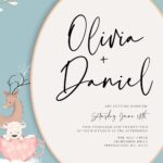 7+ Adorable Winter Watercolor Floral Wedding Invitation Templates