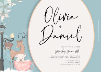 7+ Adorable Winter Watercolor Floral Wedding Invitation Templates Title
