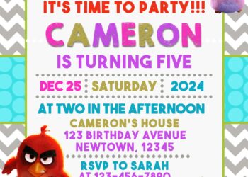 7+ Lovable Angry Birds And The Bad Piggies Birthday Invitation Templates