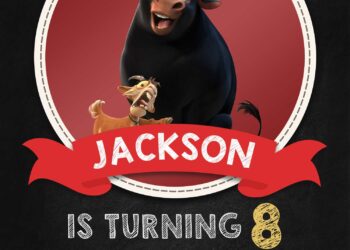 7+ The Brave Heart Bull Ferdinand Chalkboard Birthday Invitation Templates