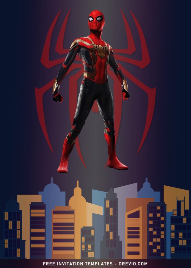 7+ Spider-Man No Way Home Birthday Invitation Templates with Tom Holland's Spiderman