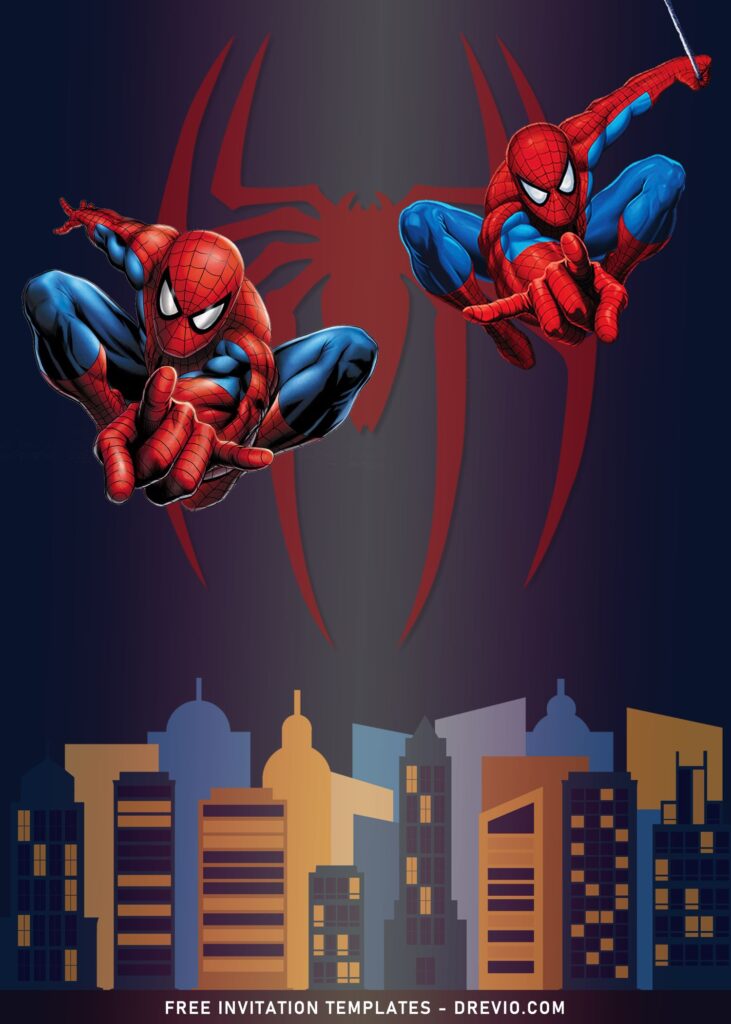7+ Spider-Man No Way Home Birthday Invitation Templates with Ultimate Spiderman graphics