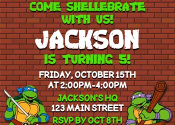 8+ Totally Awesome Teenage Mutant Ninja Turtles Invitation Templates