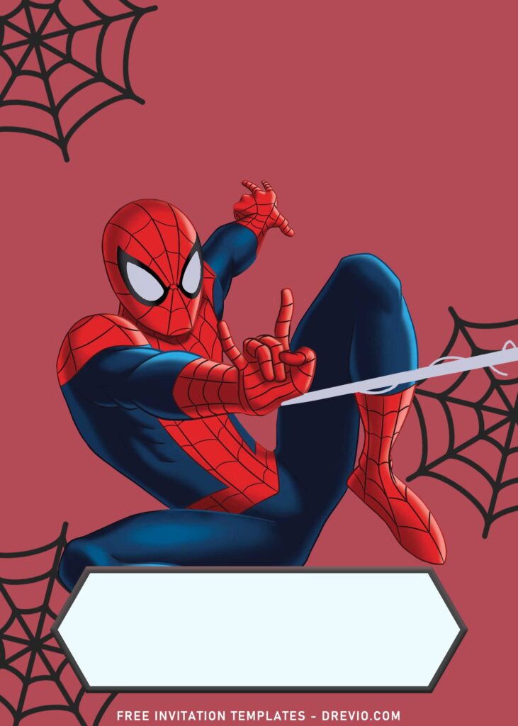 9 Awesome Spiderman Home Coming Birthday Invitation Templates