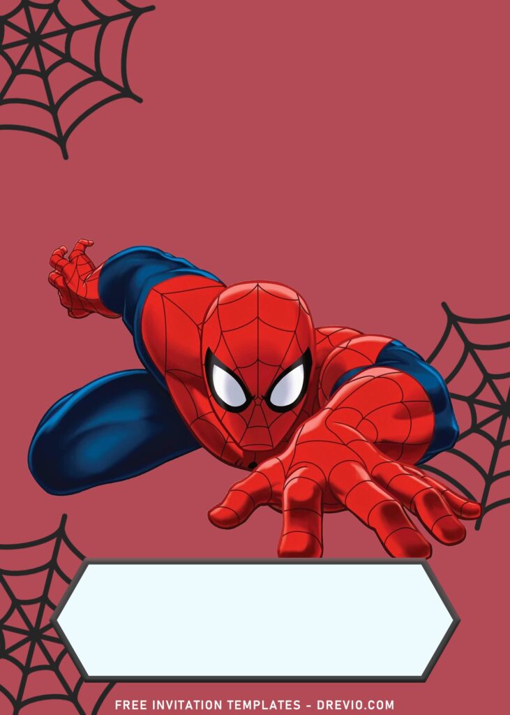 9 Incredible Spiderman Home Coming Birthday Invitation Templates