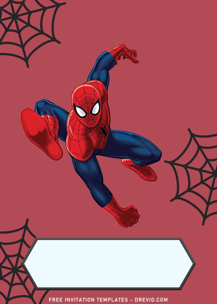 9 Spiderman Home Coming Birthday Invitation Templates
