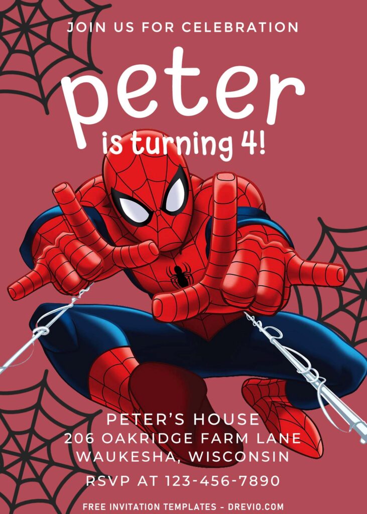 9+ Amazing Spiderman Invitation Templates Perfect For Your Son's Birthday