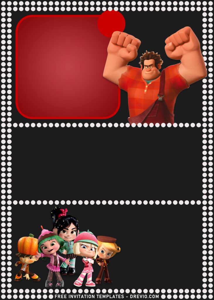10 Chalkboard Wreck It Ralph Birthday Invitation Templates