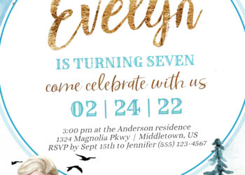 10+ Frozen With Snowy Mountain Birthday Invitation Templates Title