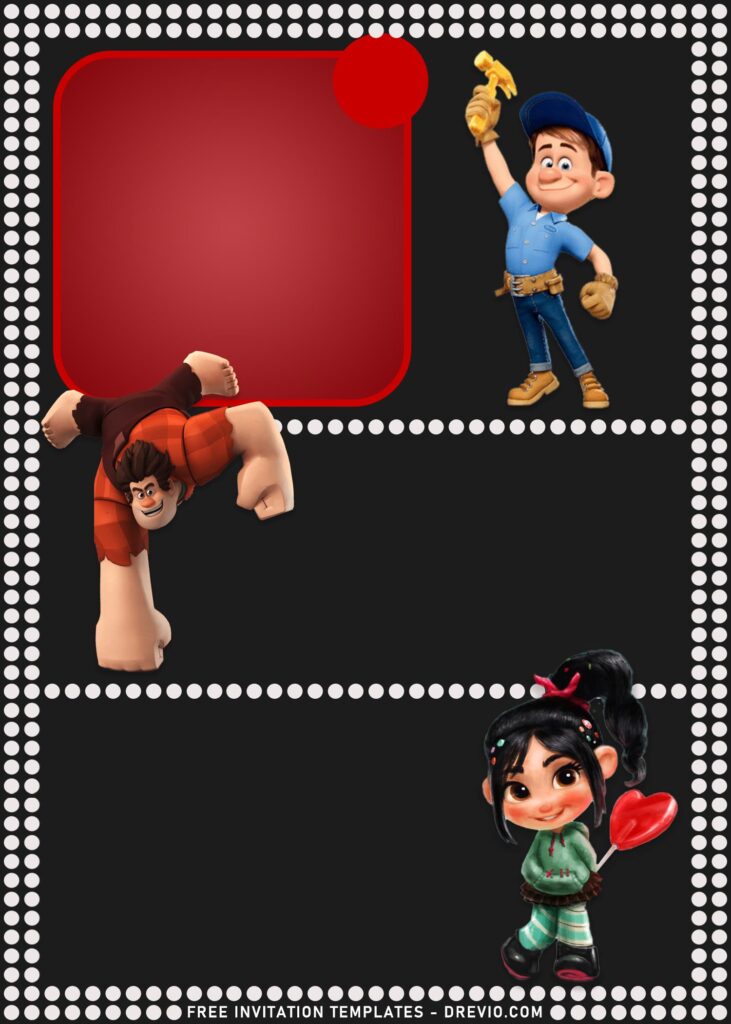 10+ Ralph Break The Internet Birthday Invitation Templates with Ralph and Fix it Felix