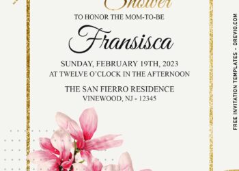 10+ Minimalist And Modern Gardenia Party Invitation Templates