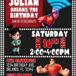 10+ Ralph Break The Internet Birthday Invitation Templates