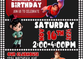 10+ Ralph Break The Internet Birthday Invitation Templates