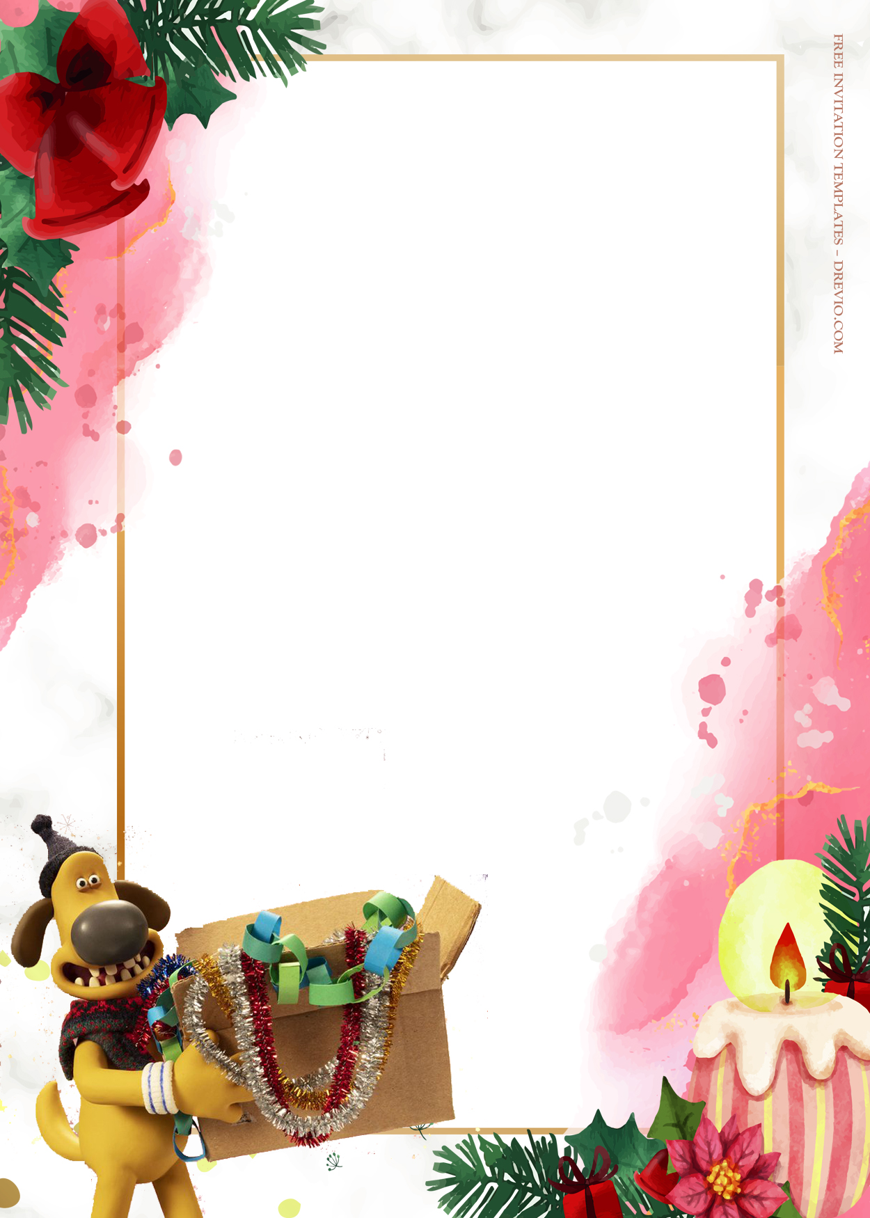 10+ Shaun The Sheep Flight Before Christmas Birthday Invitation Templates Six