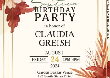 10+ Natural Rustic Greenery & Floral Invitation Templates For Any Occasions