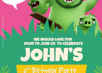 11+ Battle On The Spot With Angry Bird Birthday Invitation Templates Title