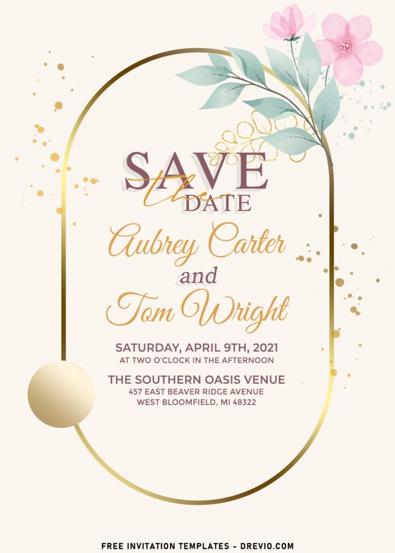11+ Dazzling Brushstroke Greenery & Foliage Wedding Invitation Templates