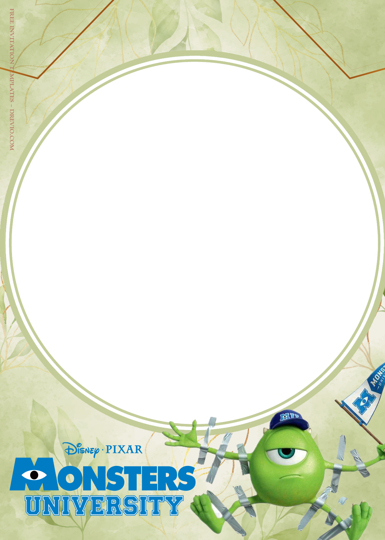 11+ Monster University Ready To Party Birthday Invitation Templates Nine