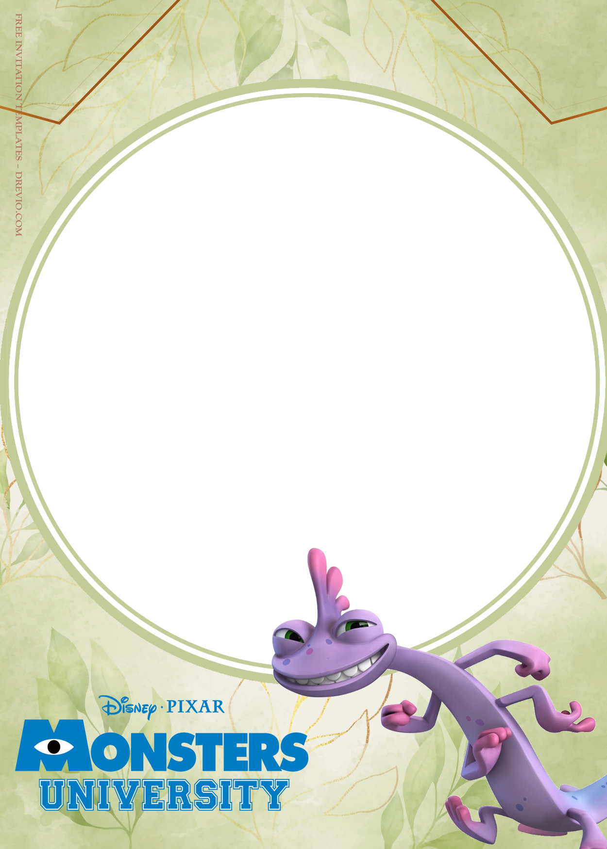 11+ Monster University Ready To Party Birthday Invitation Templates Seven