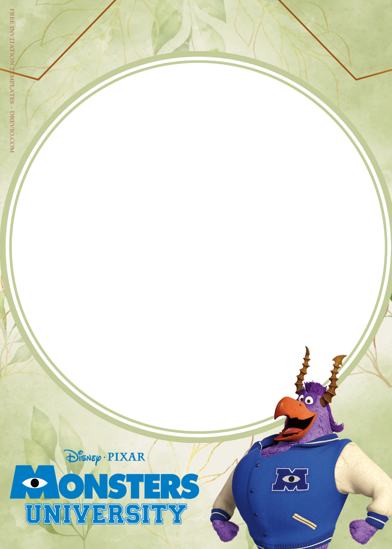 11+ Monster University Ready To Party Birthday Invitation Templates Six