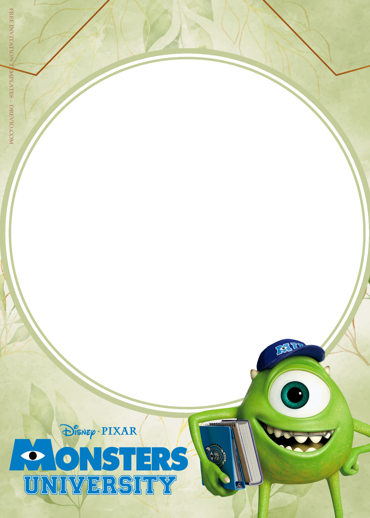 11+ Monster University Ready To Party Birthday Invitation Templates Three