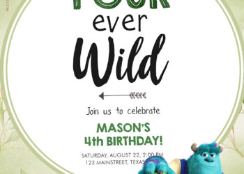 11+ Monster University Ready To Party Birthday Invitation Templates Title
