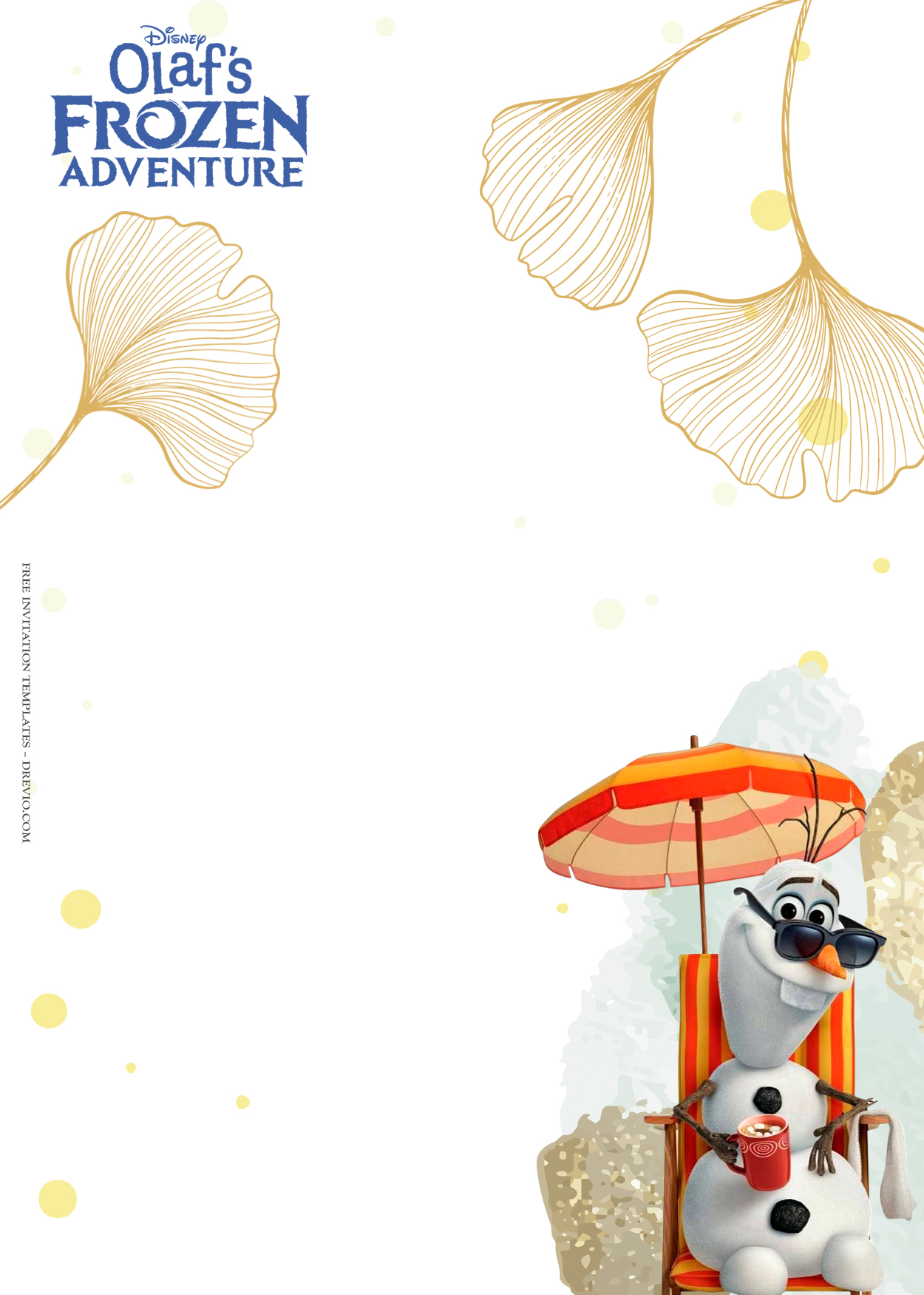 11+ Snowy Olaf’s Frozen Adventure Birthday Invitation Templates Two