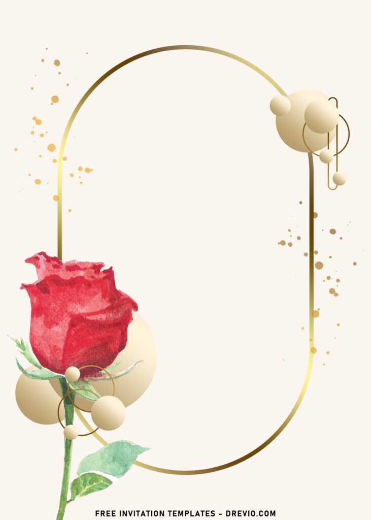 7 Blush Watercolor Rose Birthday Invitation Templates