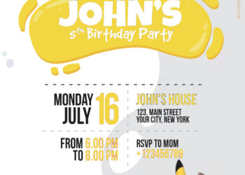 7+ Detective Pikachu Solving Mystery Birthday Invitation Templates Title