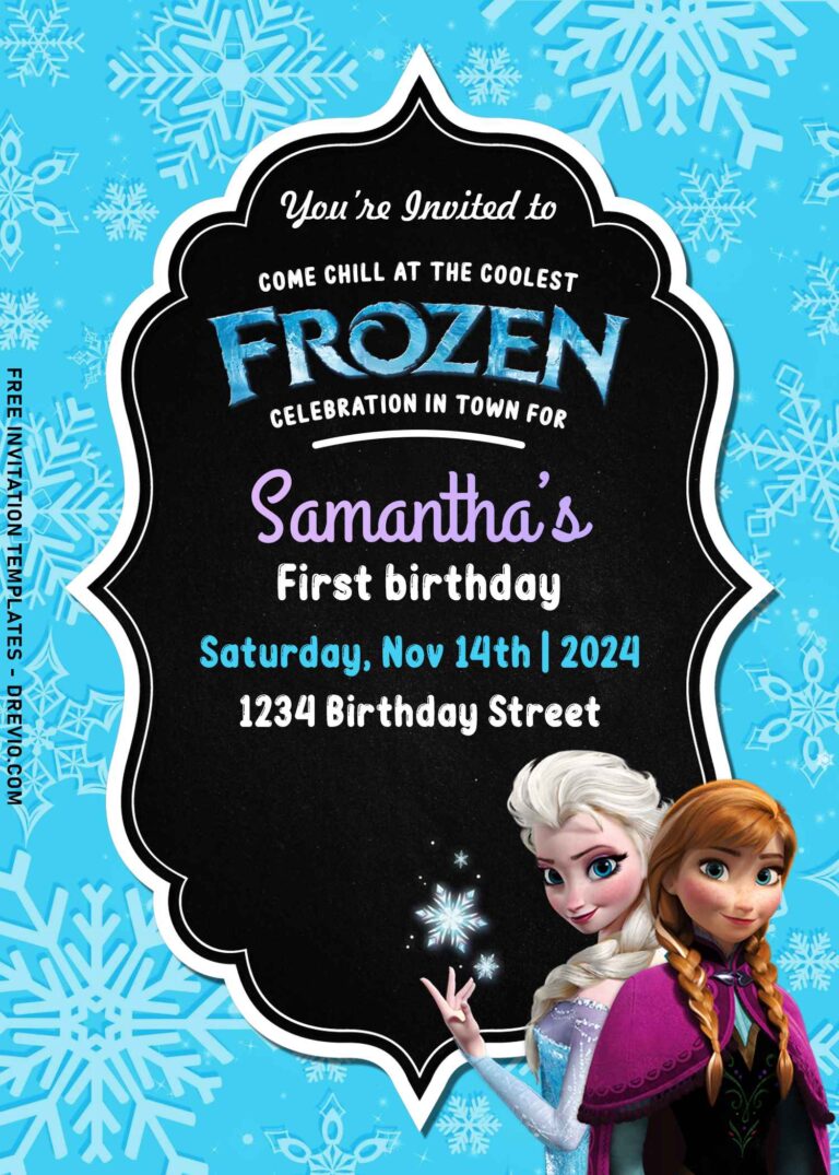 7+ Enchanting Frozen Princess Birthday Invitation Templates