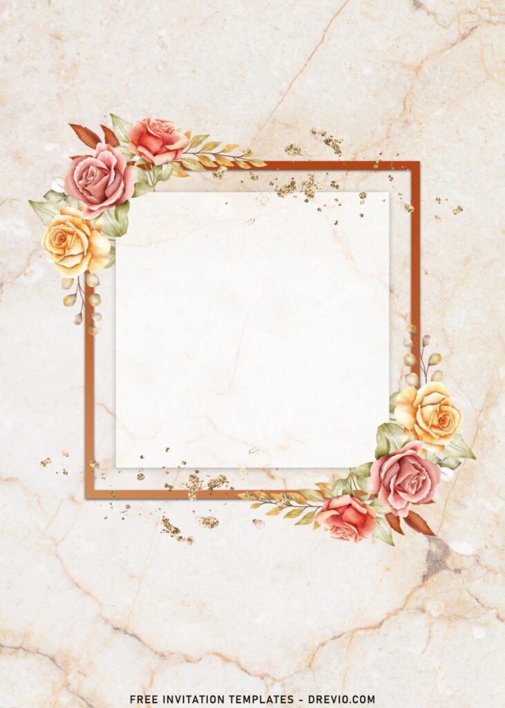 7+ Fairly Beautiful And Stylish Flowers Nuptial Wedding Invitation Templates with gorgeous flower buds